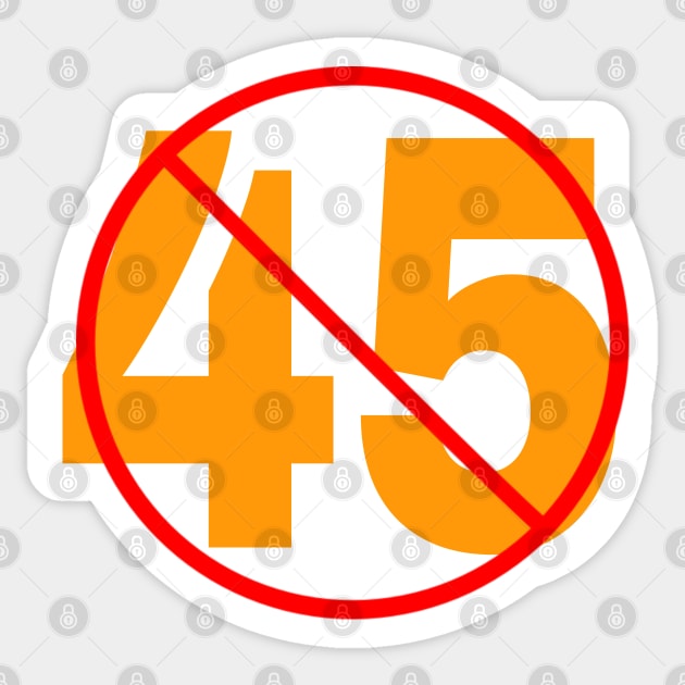 🚫 45 - Front Sticker by SubversiveWare